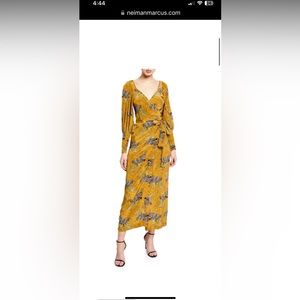 Rhode zebra print wrap dress size M